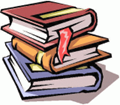 Stacked books